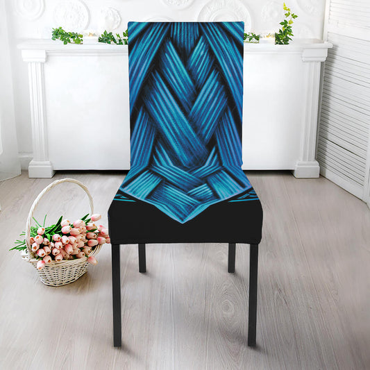 Blue Viking Norse God Odin Print Dining Chair Slipcover
