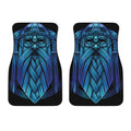 Blue Viking Norse God Odin Print Front Car Floor Mats