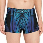 Blue Viking Norse God Odin Print Men's Boxer Briefs
