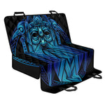 Blue Viking Norse God Odin Print Pet Car Back Seat Cover