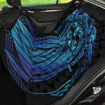 Blue Viking Norse God Odin Print Pet Car Back Seat Cover