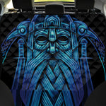 Blue Viking Norse God Odin Print Pet Car Back Seat Cover