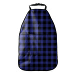 Blue Violet And Black Buffalo Check Print Car Seat Organizers