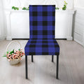 Navy Blue And Black Buffalo Check Print Dining Chair Slipcover