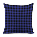 Navy Blue And Black Buffalo Check Print Pillow Cover