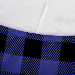 Blue Violet And Black Buffalo Check Print Sofa Cover