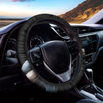 Blue Viper Snake Print Car Steering Wheel Cover