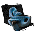 Blue Viper Snake Print Pet Car Back Seat Cover