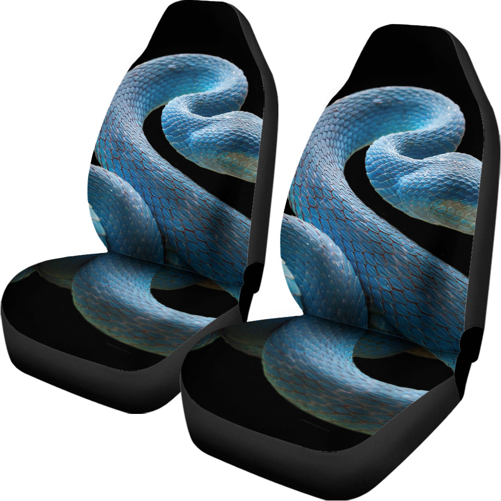 Blue Viper Snake Print Universal Fit Car Seat Covers