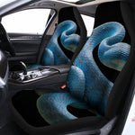 Blue Viper Snake Print Universal Fit Car Seat Covers