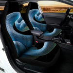 Blue Viper Snake Print Universal Fit Car Seat Covers