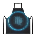 Blue Virgo Zodiac Sign Print Apron