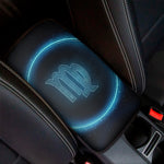 Blue Virgo Zodiac Sign Print Car Center Console Cover