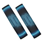 Blue Virgo Zodiac Sign Print Car Seat Belt Covers