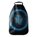 Blue Virgo Zodiac Sign Print Car Seat Organizers