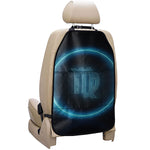 Blue Virgo Zodiac Sign Print Car Seat Organizers