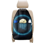 Blue Virgo Zodiac Sign Print Car Seat Organizers