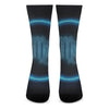 Blue Virgo Zodiac Sign Print Crew Socks