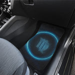 Blue Virgo Zodiac Sign Print Front Car Floor Mats