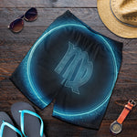 Blue Virgo Zodiac Sign Print Men's Shorts