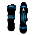 Blue Virgo Zodiac Sign Print Muay Thai Shin Guard