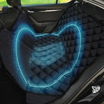 Blue Virgo Zodiac Sign Print Pet Car Back Seat Cover