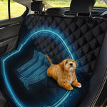 Blue Virgo Zodiac Sign Print Pet Car Back Seat Cover