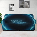Blue Virgo Zodiac Sign Print Sofa Cover