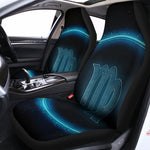 Blue Virgo Zodiac Sign Print Universal Fit Car Seat Covers