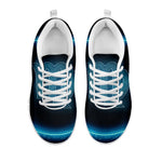 Blue Virgo Zodiac Sign Print White Sneakers