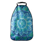 Blue Vishuddha Chakra Mandala Print Car Seat Organizers