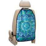 Blue Vishuddha Chakra Mandala Print Car Seat Organizers