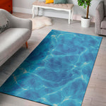 Blue Water Surface Print Area Rug