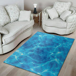 Blue Water Surface Print Area Rug