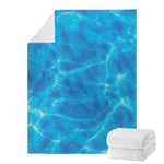 Blue Water Surface Print Blanket