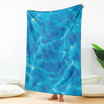 Blue Water Surface Print Blanket