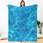 Blue Water Surface Print Blanket