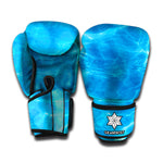 Blue Water Surface Print Boxing Gloves