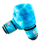 Blue Water Surface Print Boxing Gloves