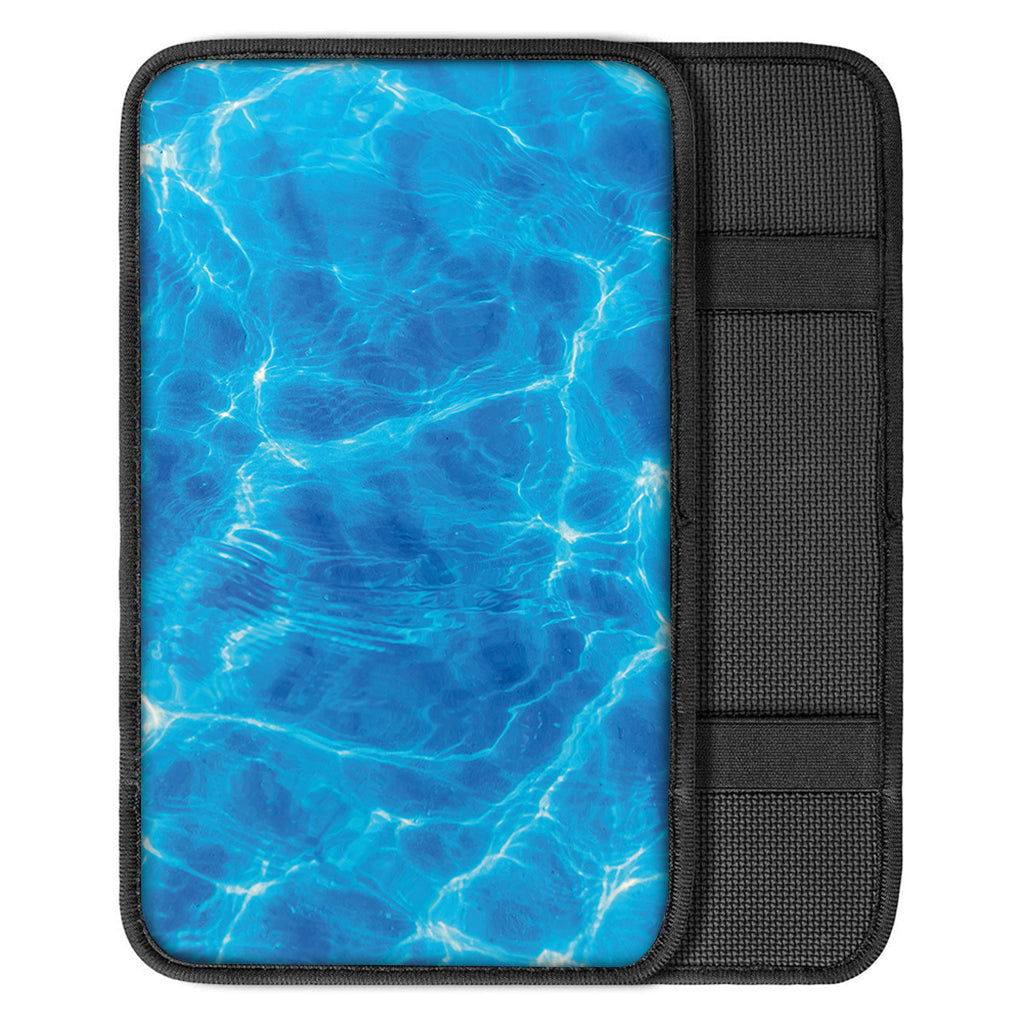 Blue Water Surface Print Car Center Console Cover