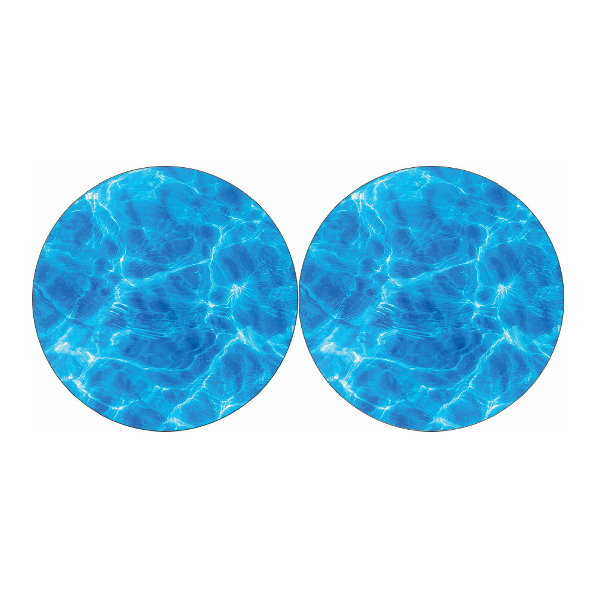 Blue Water Surface Print Car Coasters