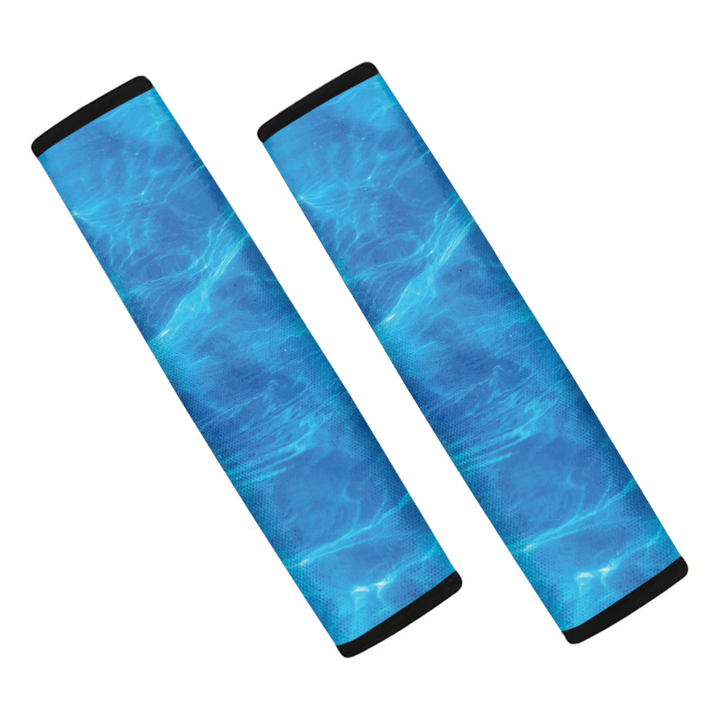 Blue Water Surface Print Car Seat Belt Covers