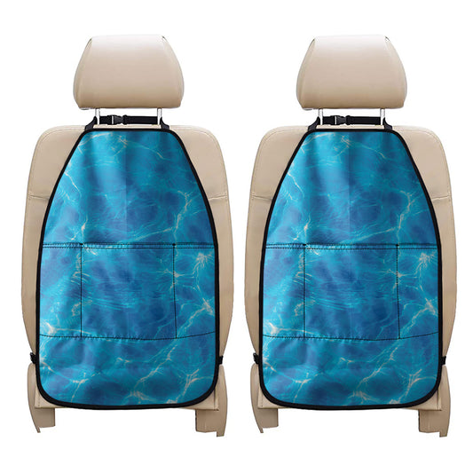 Blue Water Surface Print Car Seat Organizers