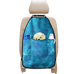 Blue Water Surface Print Car Seat Organizers