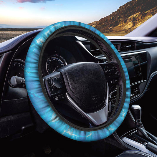 Blue Water Surface Print Car Steering Wheel Cover