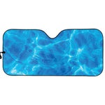 Blue Water Surface Print Car Sun Shade