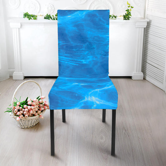 Blue Water Surface Print Dining Chair Slipcover