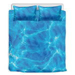 Blue Water Surface Print Duvet Cover Bedding Set