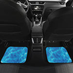 Blue Water Surface Print Front and Back Car Floor Mats