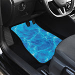 Blue Water Surface Print Front and Back Car Floor Mats